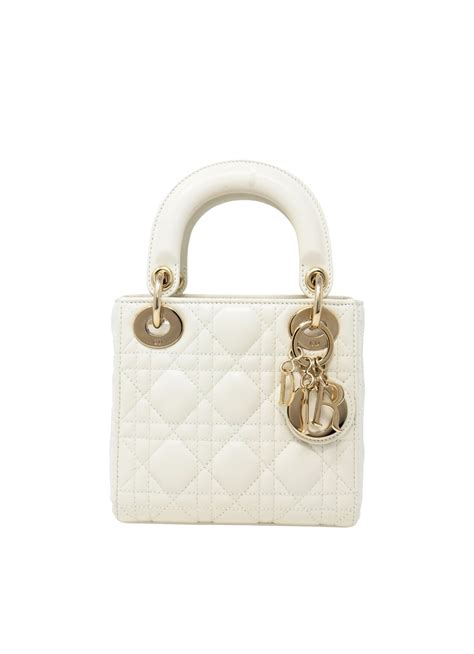 lady dior white pearl|lady dior small price.